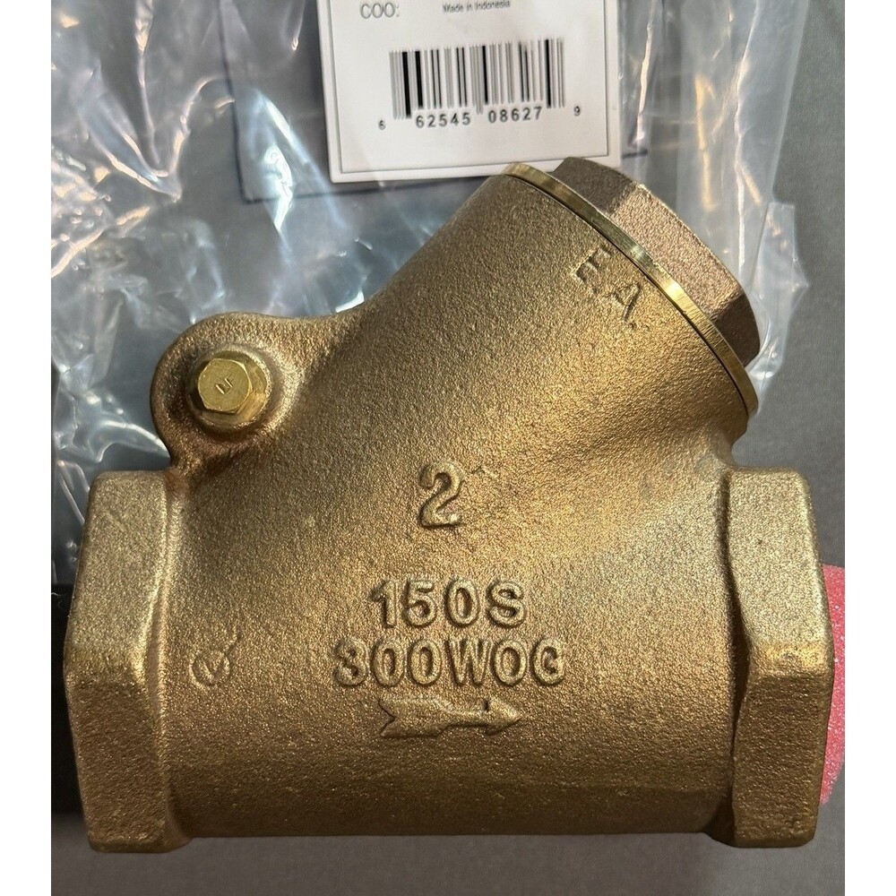 Legend T-453NL No Lead Bronze Y-Pattern Swing Check Valve-2" FNPT(105-308NL)